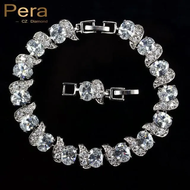 Luxury 925 Sterling Cubic Zirconia Bridal Jewelry