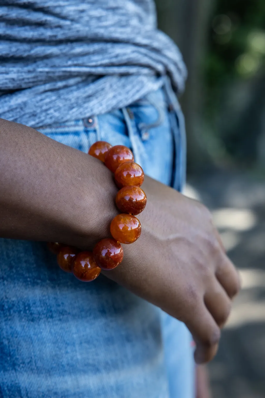 Luxury Carnelian Natural Gemstone Bracelet