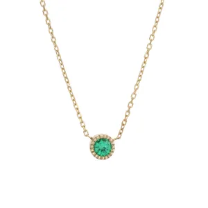 Magic Eye Emerald Necklace