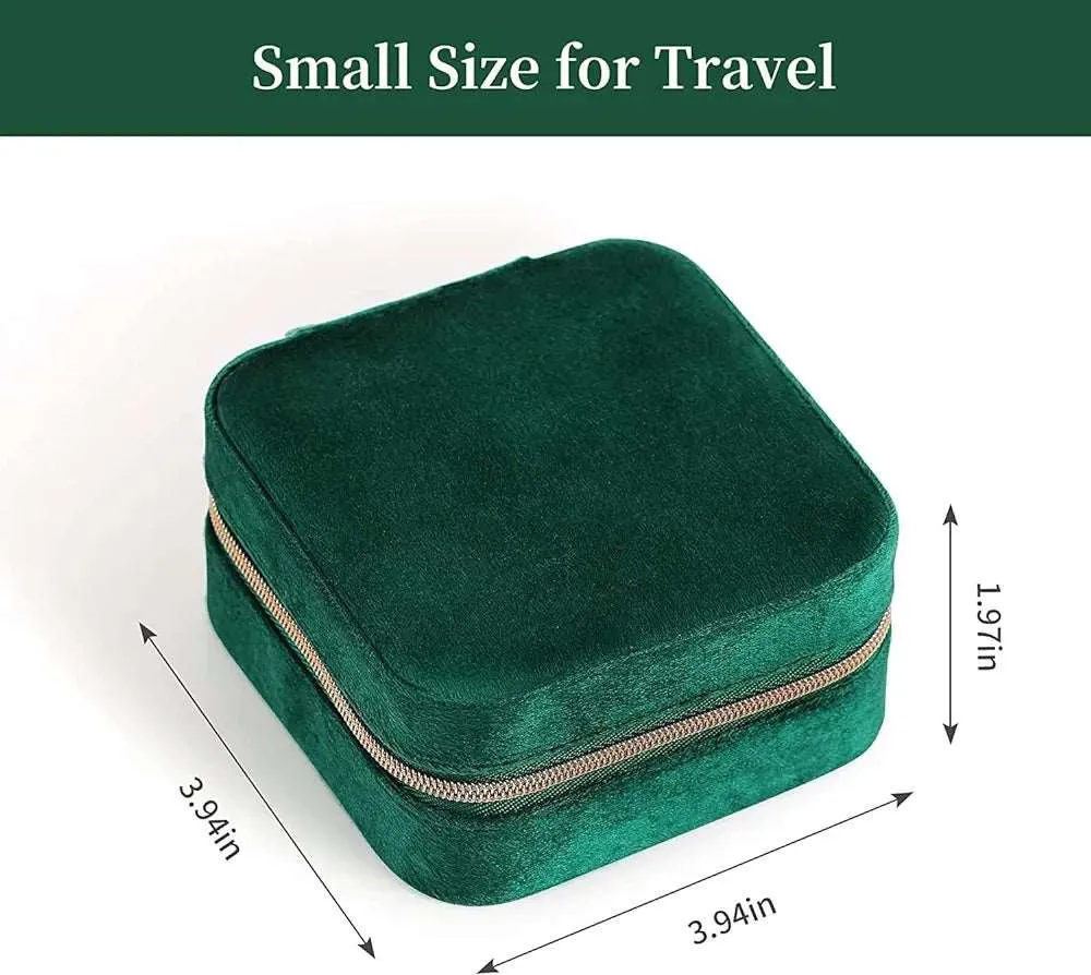 Mini Velvet Travel Jewelry Storage Case