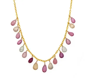 Nava Zahavi Gold Filled Sapphire Drops Chain