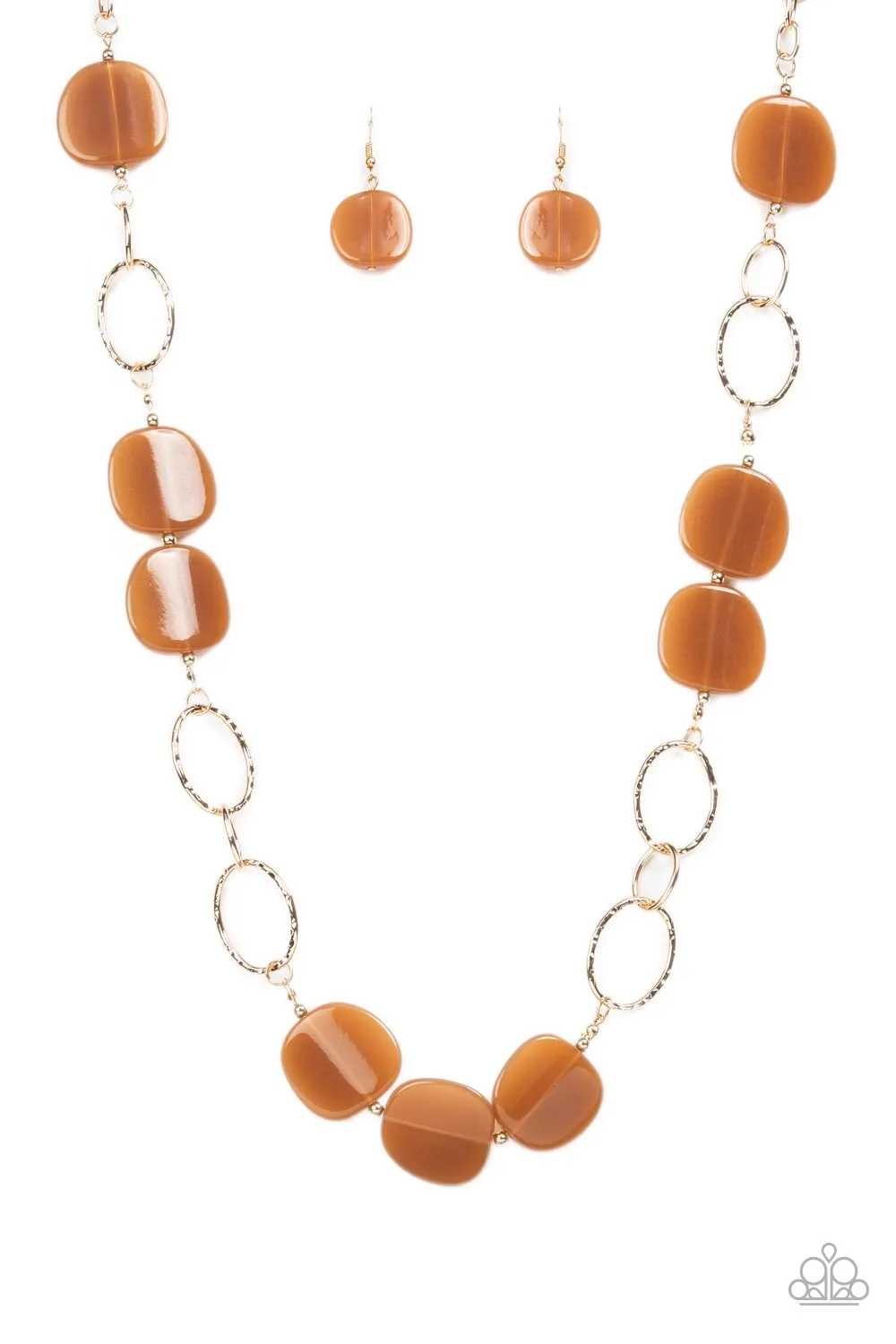 Necklaces Posh Promenade - Brown