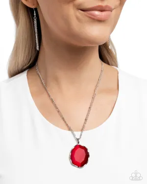 Necklaces Showstopping Season - Red