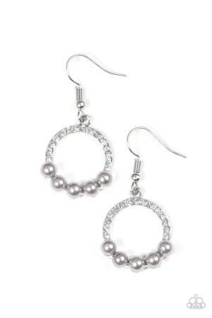 Paparazzi Earring ~ All Time GLOW - Silver