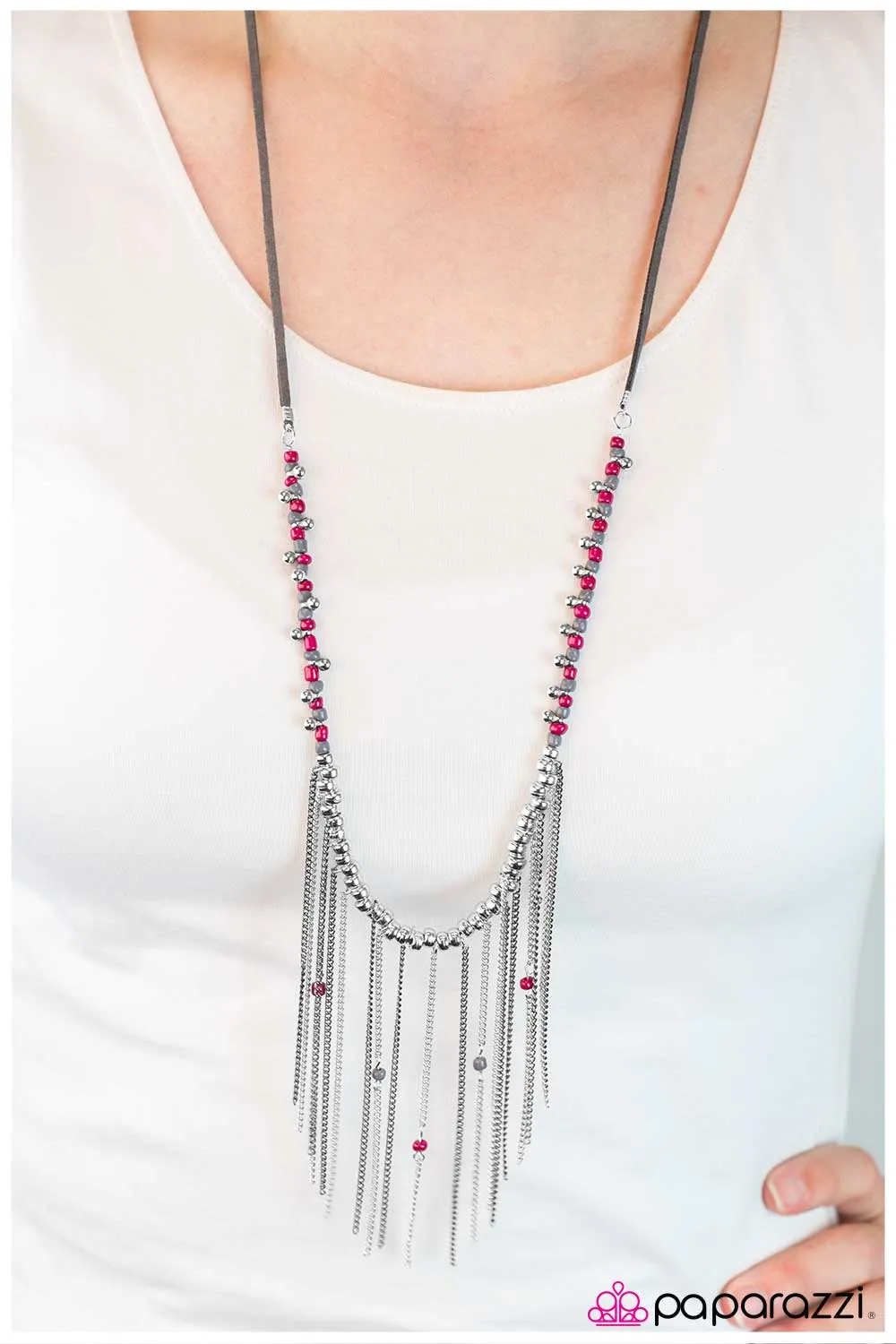 Paparazzi Necklace ~ Arizona  - Pink