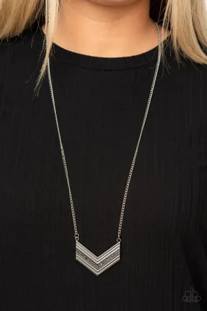 Paparazzi Necklace ~ Armed and FABULOUS - Silver