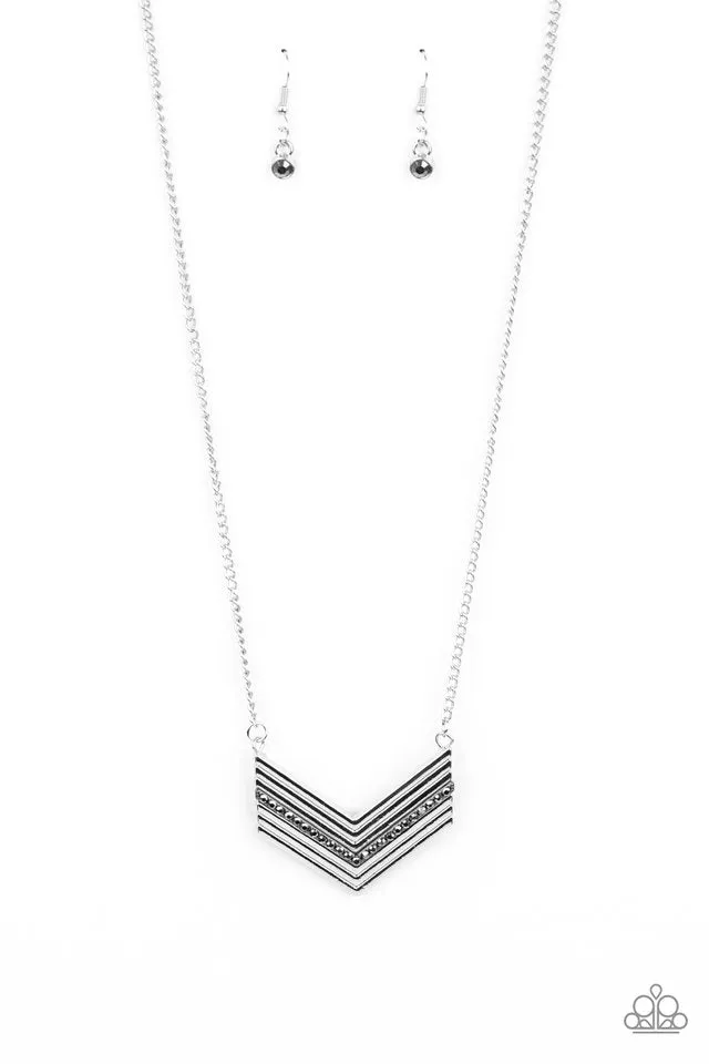 Paparazzi Necklace ~ Armed and FABULOUS - Silver