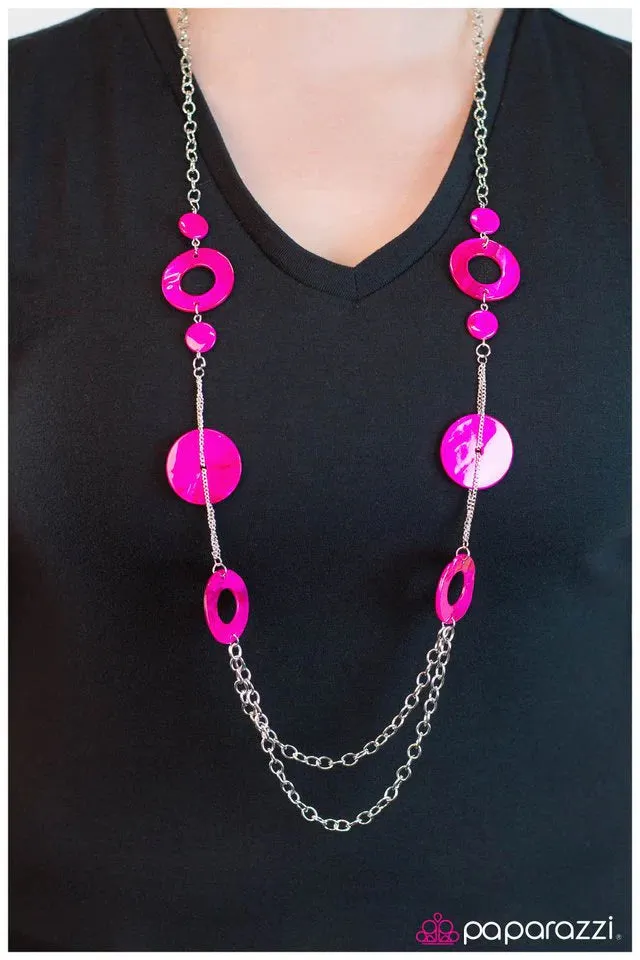 Paparazzi Necklace ~ As You Wish - Pink