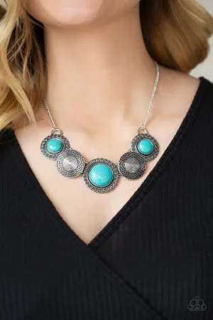 Paparazzi Necklace ~ Canyon Cottage - Blue