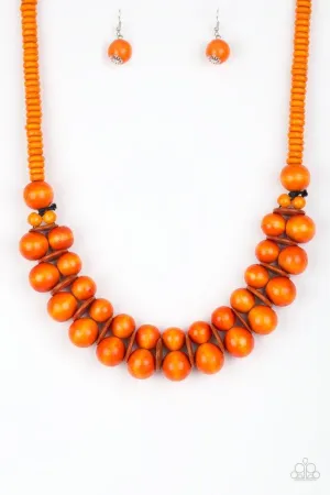 Paparazzi Necklace ~ Caribbean Cover Girl - Orange