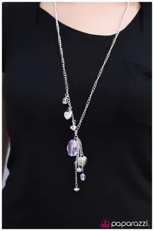 Paparazzi Necklace ~ Eat Your Heart Out - Purple