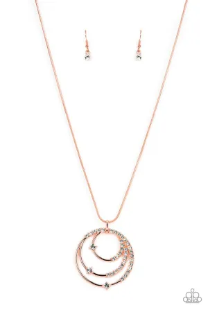 Paparazzi Necklace ~ Ecliptic Elegance - Copper