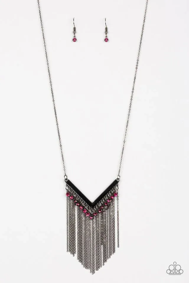 Paparazzi Necklace ~ Fashion Peak - Pink