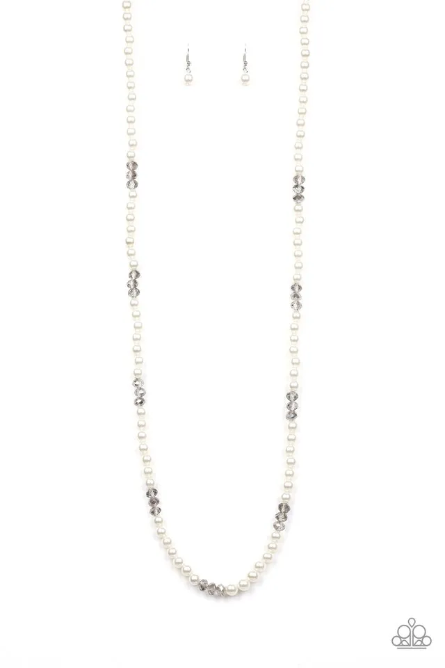 Paparazzi Necklace ~ Girls Have More FUNDS - White