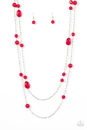 Paparazzi Necklace ~ In Your GLEAMS - Red