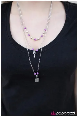 Paparazzi Necklace ~ Our Little Secret - Purple