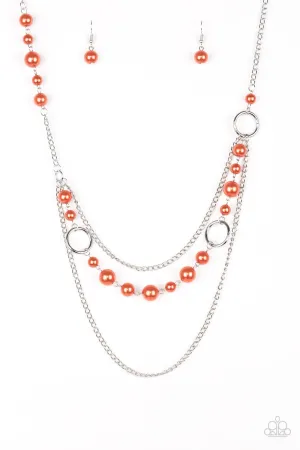 Paparazzi Necklace ~ Party Dress Princess - Orange