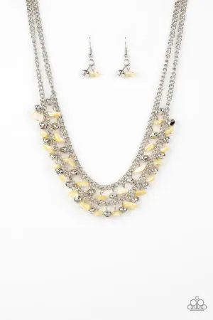 Paparazzi Necklace ~ Pebble Pioneer - Yellow