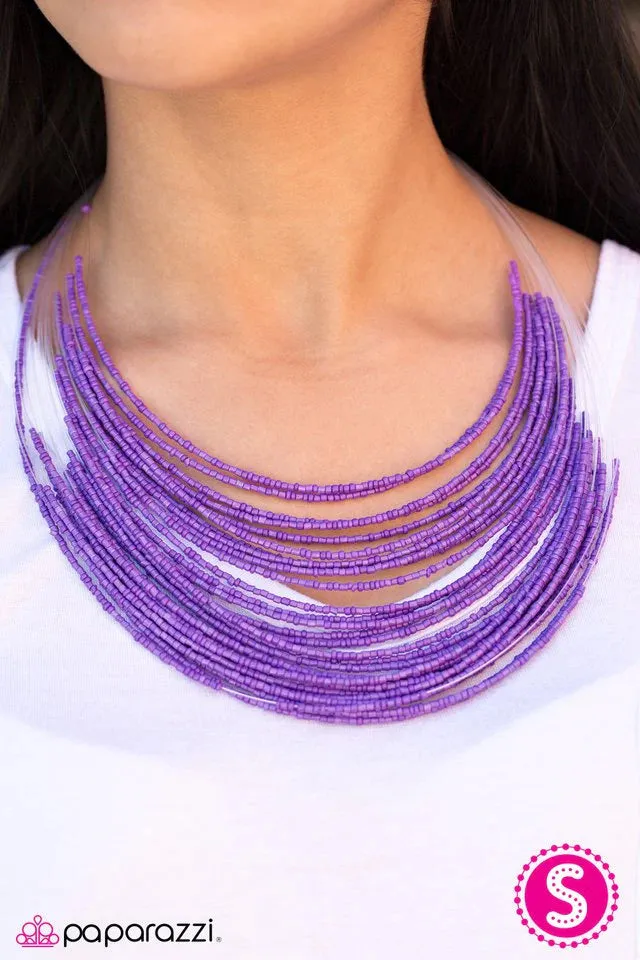 Paparazzi Necklace ~ Rainforest Radiance - Purple