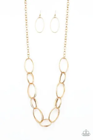 Paparazzi Necklace ~ Ring Bling - Gold