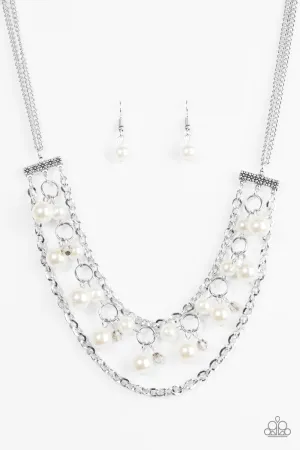 Paparazzi Necklace ~ Rockefeller Romance - White