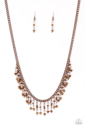 Paparazzi Necklace ~ Sporadic Sparkle - Copper