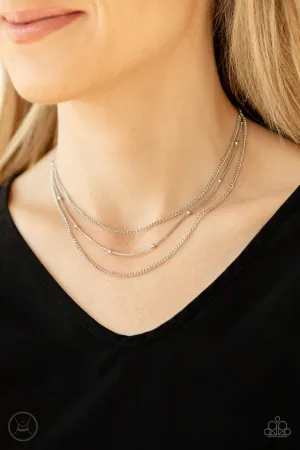 Paparazzi Necklace ~ Subtly Stunning - Silver