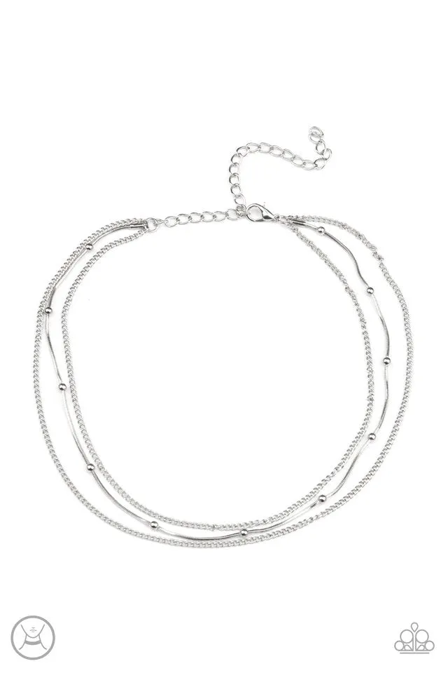 Paparazzi Necklace ~ Subtly Stunning - Silver