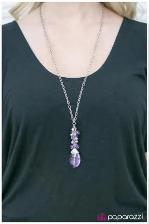 Paparazzi Necklace ~ The Sorcerers Stone - Purple