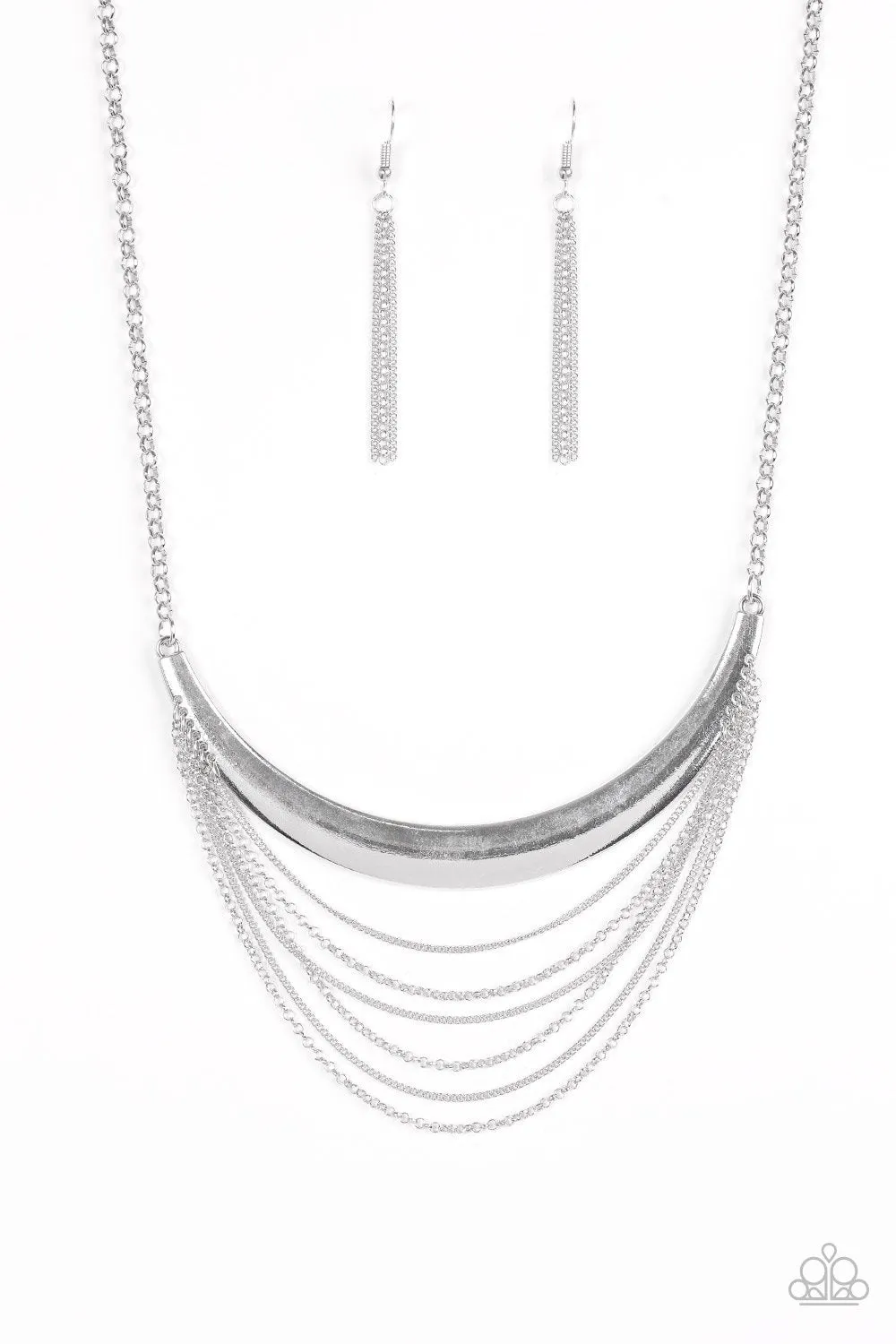 Paparazzi Necklace ~ Way Wayfarer - Silver