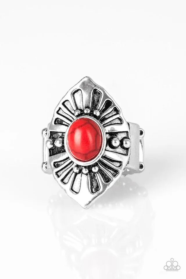 Paparazzi Ring ~ HOMESTEAD For The Weekend - Red