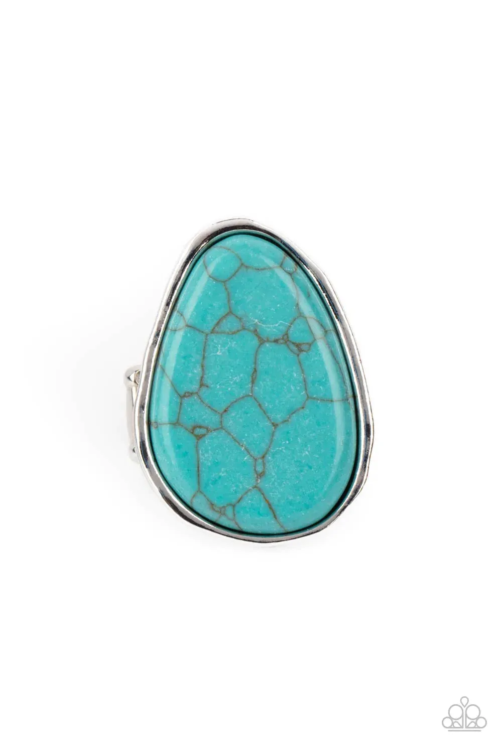 Paparazzi Ring ~ Marble Mecca - Blue