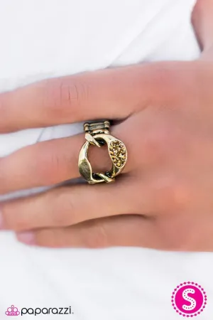 Paparazzi Ring ~ One-Two Punch - Brass