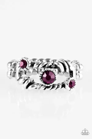 Paparazzi Ring ~ Runways and Rhinestones - Purple