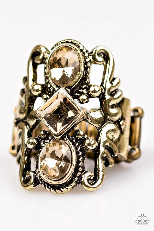 Paparazzi Ring ~ Tiki Twinkle - Brass