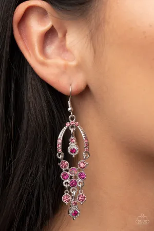 Paparazzi Sophisticated Starlet - Pink Earring