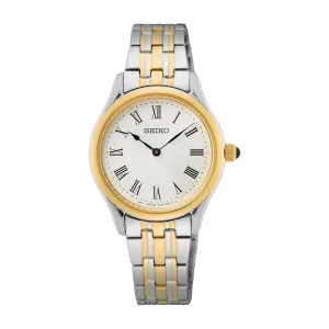 Seiko Conceptual Series White Dial Two-Tone Ladies Watch SWR070P