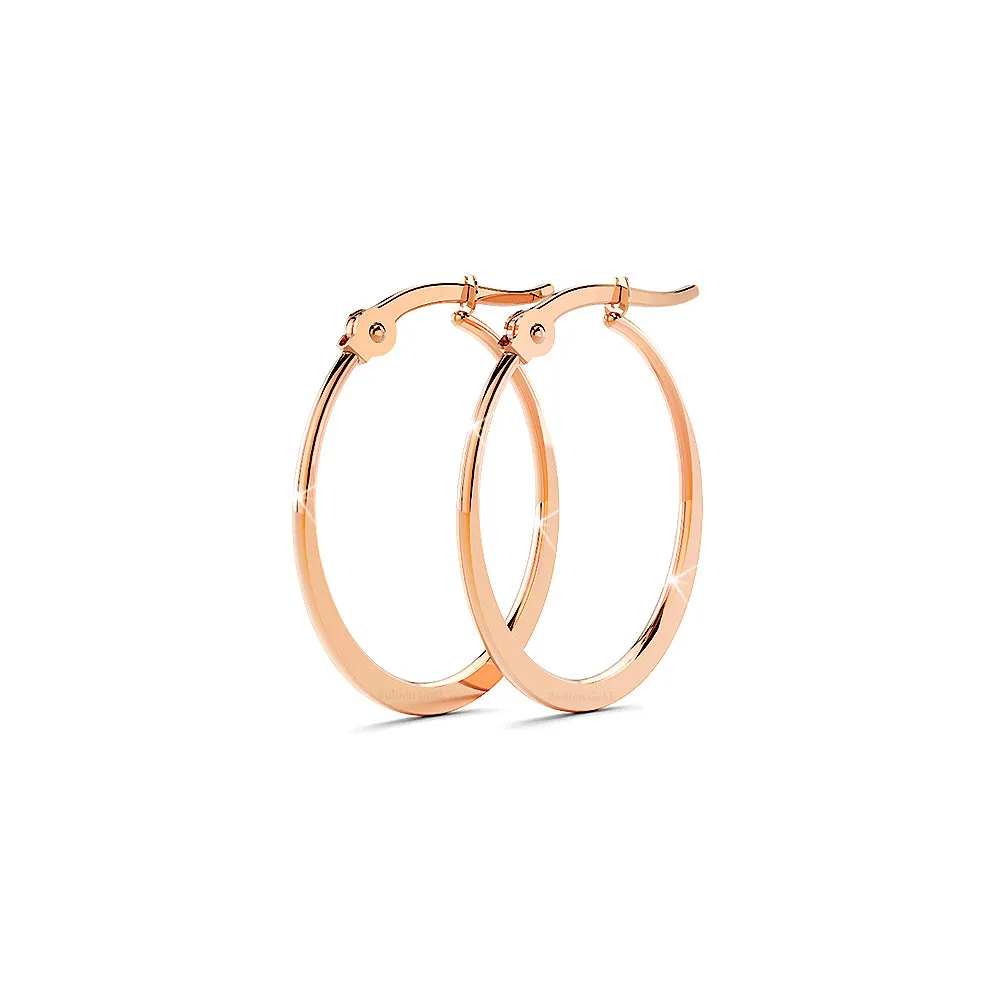 Sexy Oval Hoop Earrings 30mm