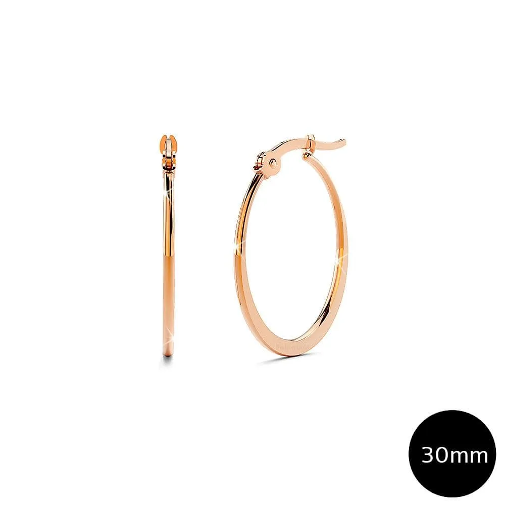 Sexy Oval Hoop Earrings 30mm