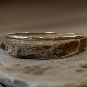 Silver Hammered Bangle