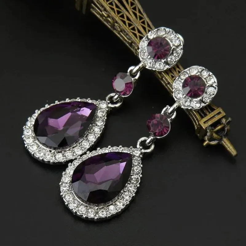 Sophisticated Rhinestone Wedding Earrings for Women - Classic and Timeless Ear Pendants