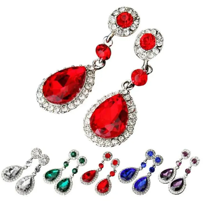 Sophisticated Rhinestone Wedding Earrings for Women - Classic and Timeless Ear Pendants