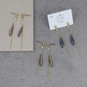 Stick and Chain Drop Earrings