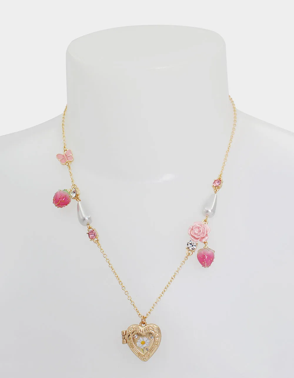 SWEATHEART SWOON HEART PENDANT PINK