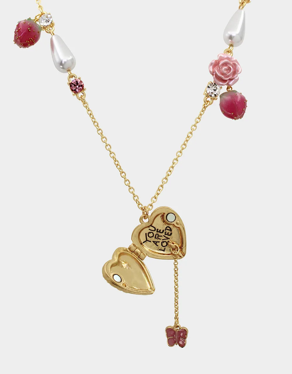 SWEATHEART SWOON HEART PENDANT PINK