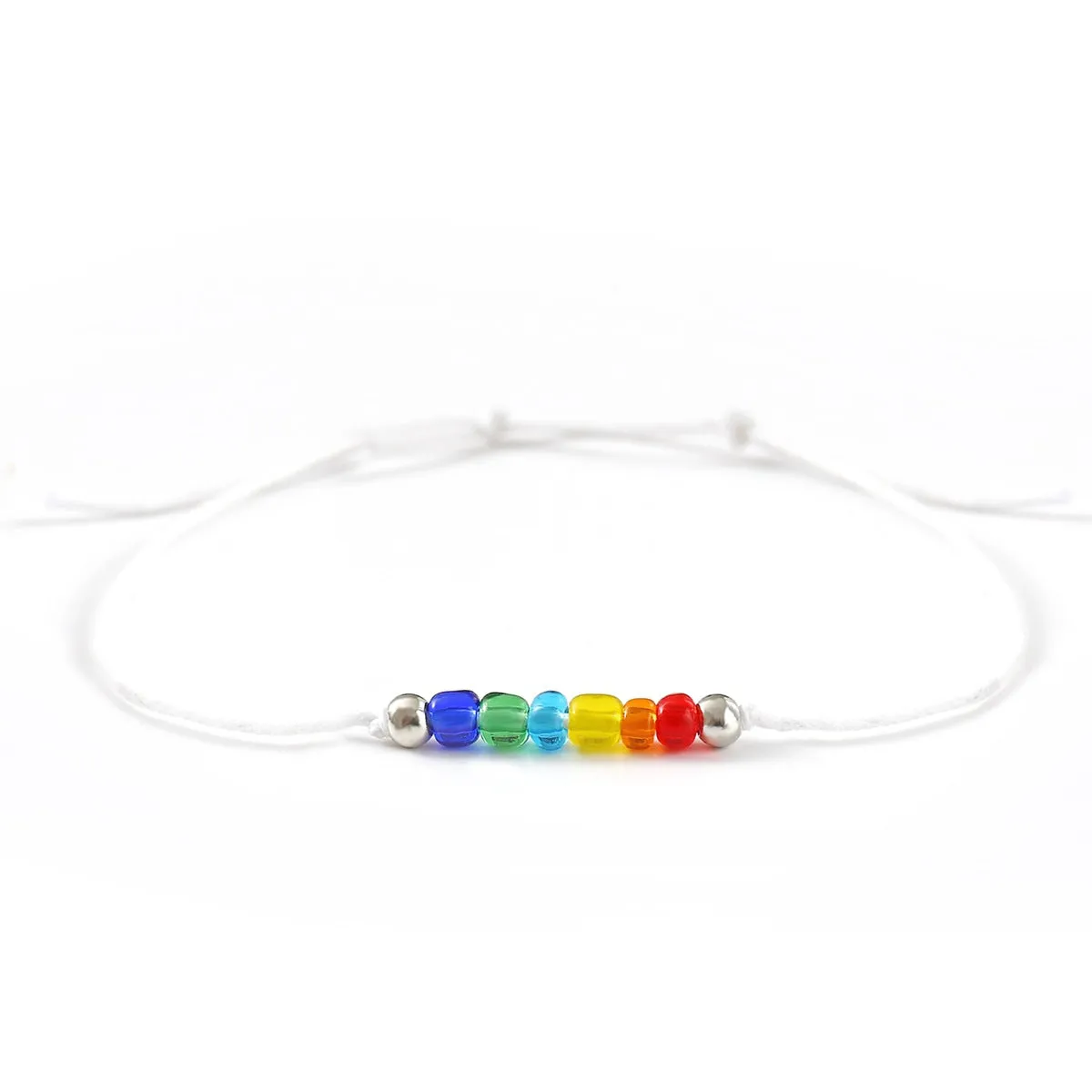 Two-piece Retro Colored Bead Bracelet Set