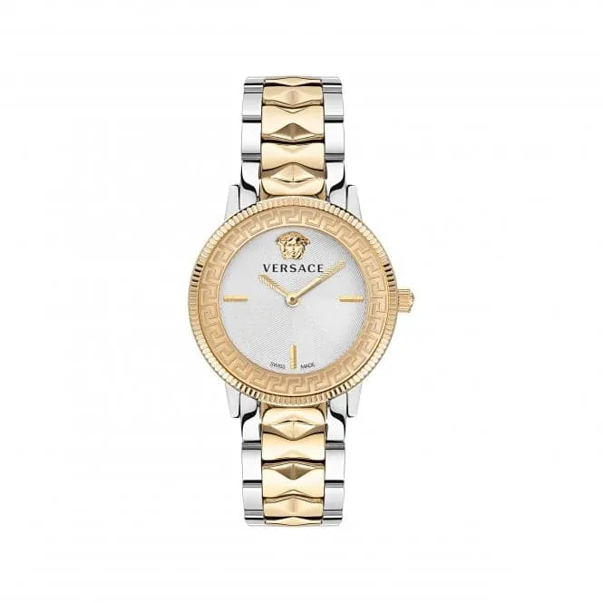 Versace Ladies V-Tribute Stainless Steel White-Silver Watch VE2P00422