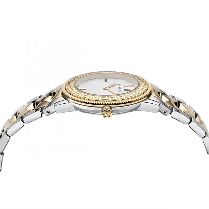 Versace Ladies V-Tribute Stainless Steel White-Silver Watch VE2P00422