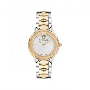 Versace Ladies V-Tribute Stainless Steel White-Silver Watch VE2P00422