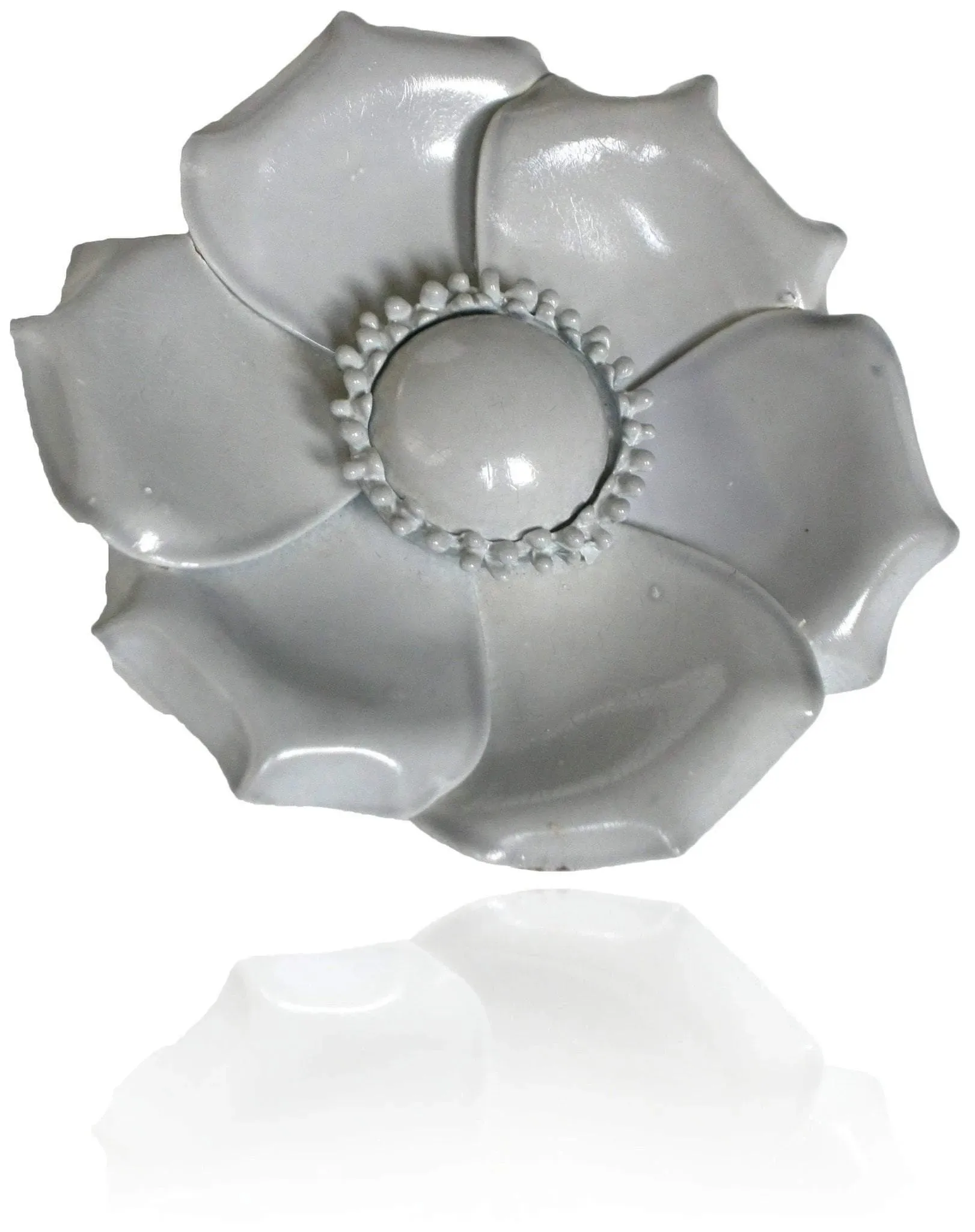 Vintage 1950s Grey Flower Brooch